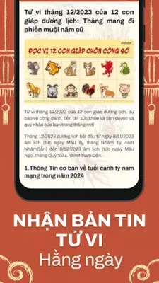 Tử vi phong thủy android App screenshot 2